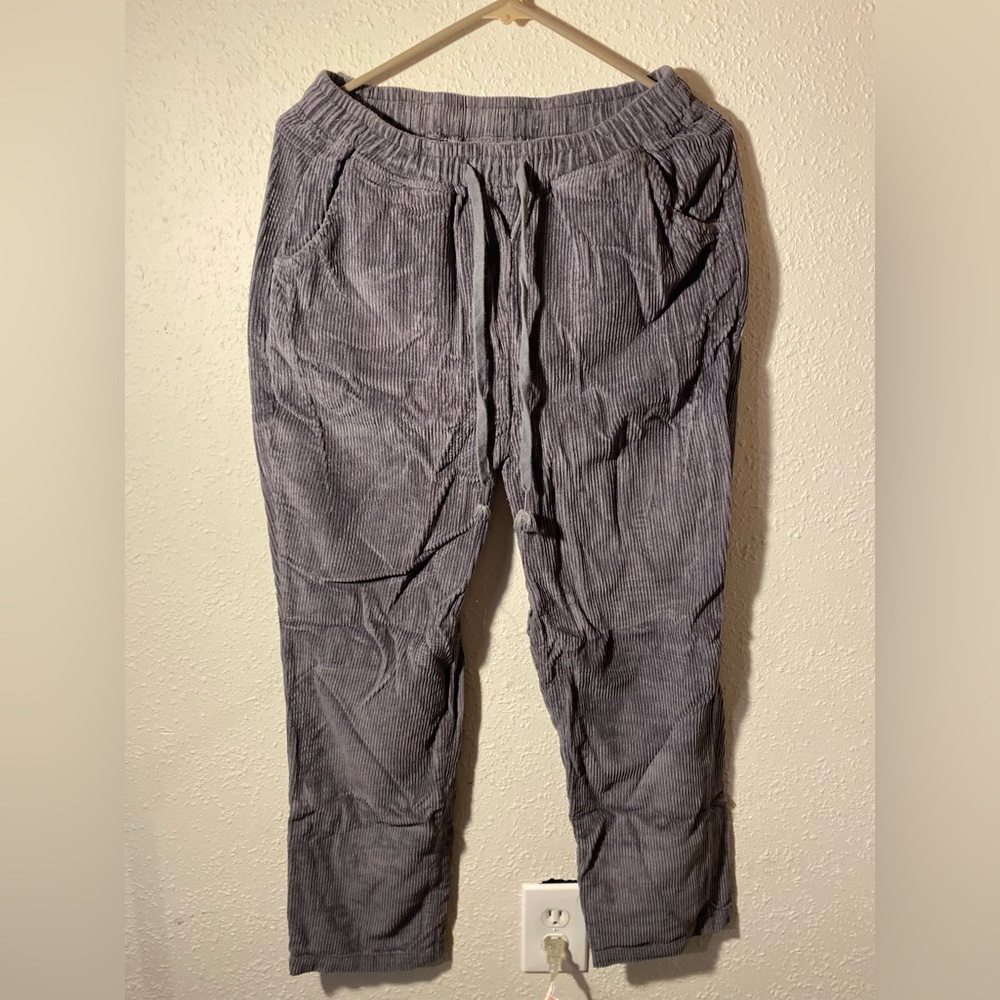 Corduroy grey pants